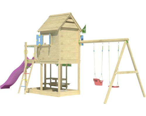 Doppelschaukel spielhaus mit - doppelschaukel,