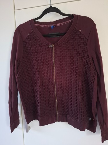 Cecil sweatjacke bordeaux - cecil,