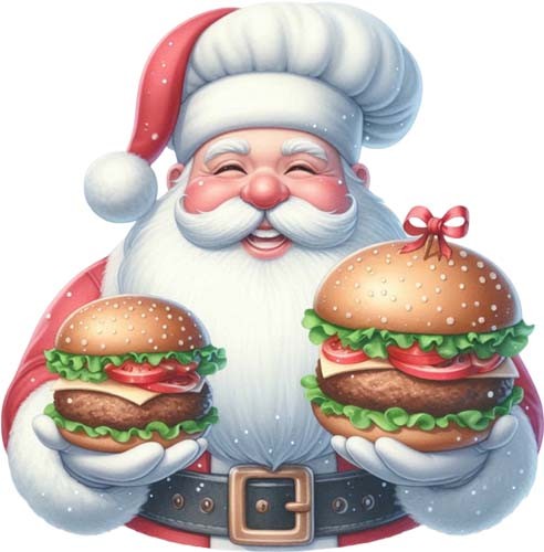 Weihnachten santa hamburger - santa,
