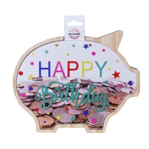 Geburtstag sparschwein happy - geburtstag, "happy