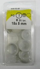 Abdeckkappen Zweiteilig 15 x 5mm lichtgrau