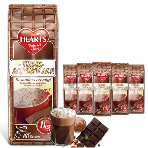 Hearts trinkschokolade 1kg - hearts, 5