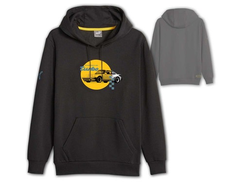 Puma graphic hoodie schwarz - pl,