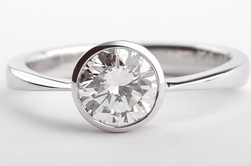 Brillant diamant ring solitär - ring,