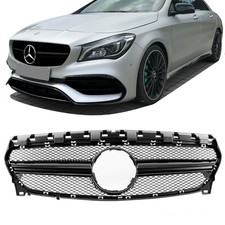 Sport Kühlergrill Schwarz Glanz passt für Mercedes C117 W117 CLA Mopf + 45 AMG
