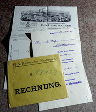 Alte Rechnung Haneacker