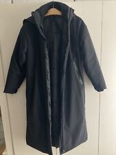 Daunenmantel / Parka mit Kapuze, Gr. S, schwarz, ZARA,Neu ohne Etikett