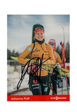Johanna Puff - Biathlon - Original signierte Autogrammkarte.