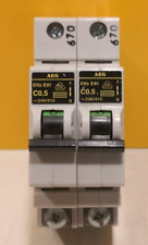 2x AEG Elfa E81 C0,5 Leitungsschutzschalter