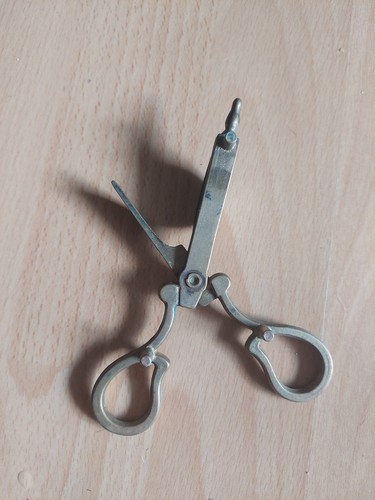 Antike dochtschere messing - antike,