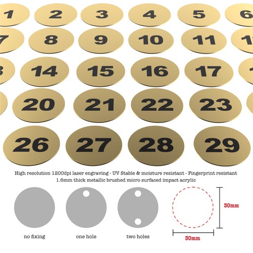 Lasergravierte - 1-30,