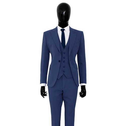 Slim fit herrenanzug blau - fit,