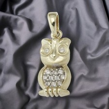 Anhänger Eule 333 Gold