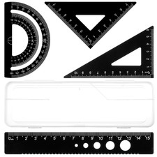 4-teiliges Dreiecklineal-Set
