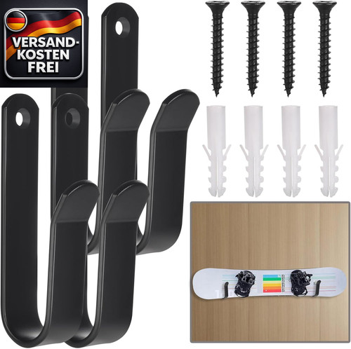 Snowboard wandhalterung 4er - snowboard,