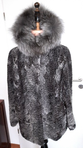 Pelzjacke persianer grau - pelzjacke,