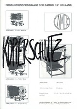 CAMBO N.V. HOLLAND Prospektblatt SUPERCAMBO I-IV / CAMBOGRAAF / STATIVE (Y4221
