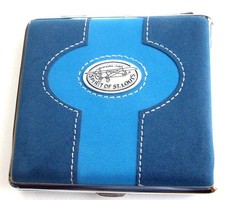  Spirit of St. Louis Zigarettenetui Wildleder Design Blue Neu!