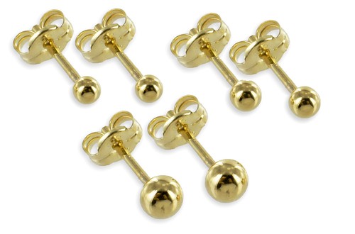 585 echt gold kugel - gold,