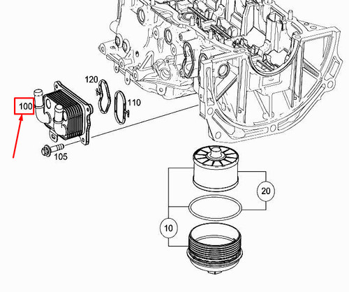 Motorölkühler a2820700079 - motorÖlkÜhler,