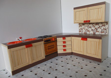 Bodo Hennig Anbau-Küche Allgäu mit Herd Spüle Schrank Eckschrank Holz Möbel