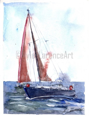 Gemälde einer beneteau - einer, 34