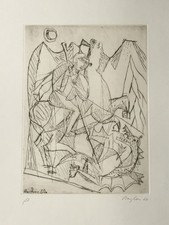 Eduard Bargheer Radierung datiert 60 signiert