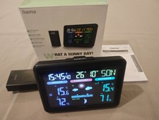 HAMA Wetterstation mit Außensensor, Funk, farbiges Display, kabellos
