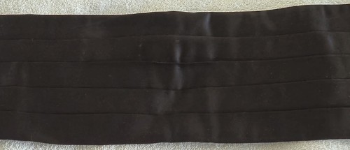 Schwarzer seidenkummerbund - schwarzer,