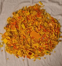 Lego Konvolut gelb/ orange 3kg Platten, Basic Steine, Sondersteine