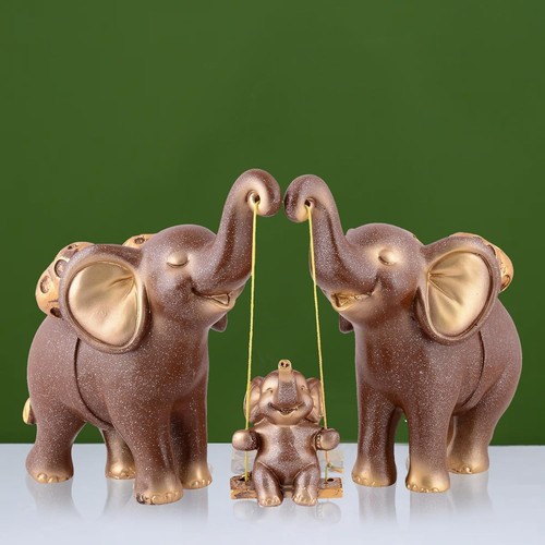 Elefant familie statue - elefant,
