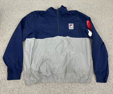 FILA Vintage Jacke Herren Windbreaker Trainingsjacke Retro 90s Gr. 50 # 394