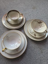 Kaffeegeschirr 3.tlg. mit Goldrand-Sammelservice-Eschenbach und Tirschenreuth