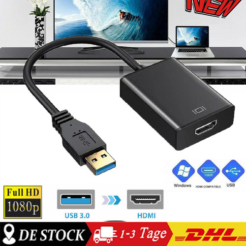 Usb hdmi adapter hd - hdmi,