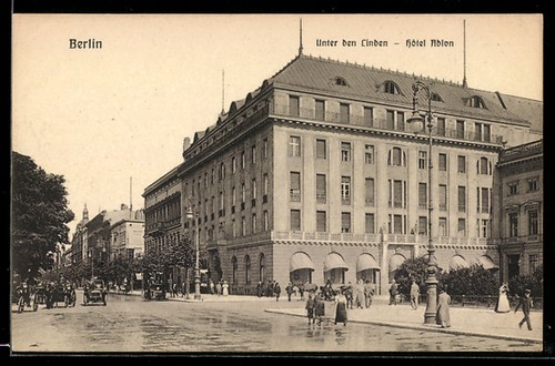 Ansichtskarte berlin hotel - ansichtskarte,