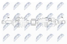 NTY Antriebswelle NPW-RE-134