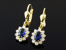 333 Gold kleine Ohrringe mit