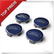 ?? 4x original Ford Felgendeckel Nabendeckel BlauGlanz 54mm für Ford Alufelgen