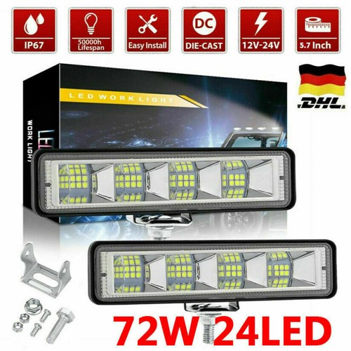 72w led arbeitsscheinwerfer - 2x,