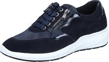 Waldläufer Damenschuhe,Bequemschuhe,Leder,Weite M,Fußbett,Schwarz/blau,Gr. 4-8