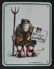 Vintage Blechschild "Hier Eier aus Bodenhaltung", 17x22 cm