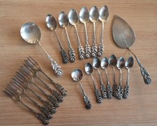 " Hildesheimer Rose ", Antiko 100, Versilbert  insgesamt 21 Teile