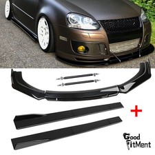 Für VW Golf 5 MK5 R-Line Auto Front Spoiler Lippe + Seitenschweller +Stützstange