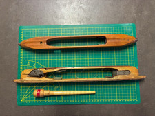 Schiffchen Webschiffchen / Webschütz mit Gebrauchsspuren und Patina