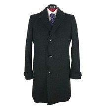 STRELLSON Mantel Kellan 50 Wool Wollmantel Luxusmantel premium coat Antrazit 