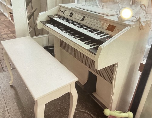 Orgel elektrisch weiß - orgel,