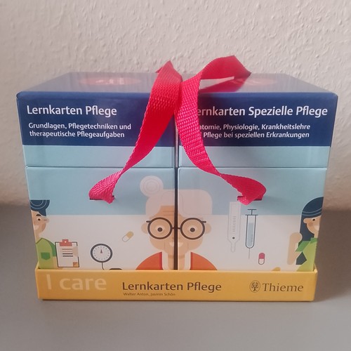 Care lernkarten pflege set - lernkarten, pflege-set