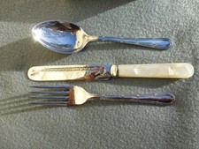 Kinderbesteck versilbert LUCIE ATTWELL Kiddy´s original Schachtel neu!