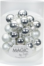 25 Weihnachtskugeln 2cm Glas