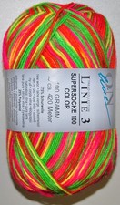 100g Supersocke Multi-COLOR